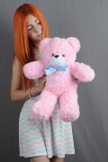 маленькая мягкая игрушка розовая